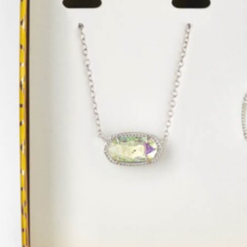 NWOT Kendra Scott Elisa Necklace Silver
